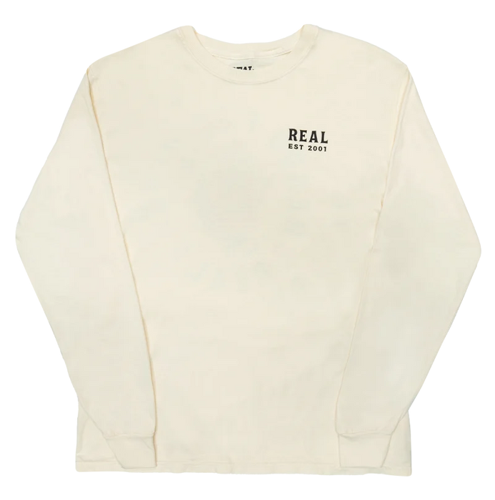 REAL Heavy Frothing L/S Tee-Ivory