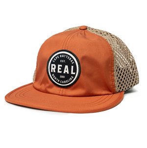 REAL Coaches Hat-Texas Orange/Khaki