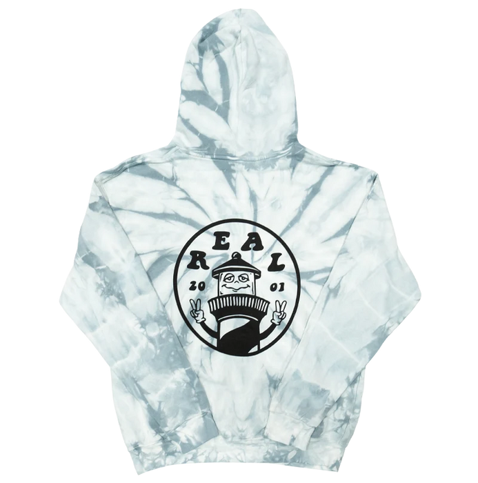 REAL Peace House Hooded Sweatshirt-Spider Silver