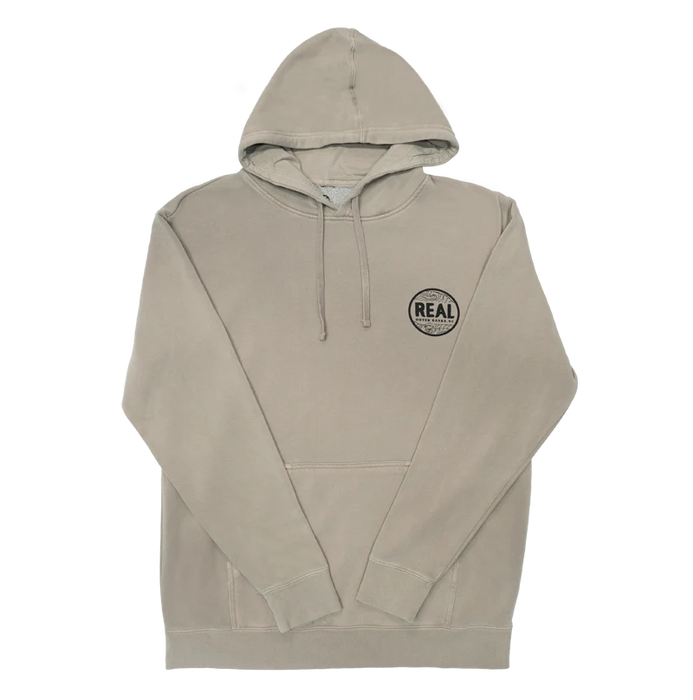 REAL Outer Banks Map Hooded Sweatshirt-Cement