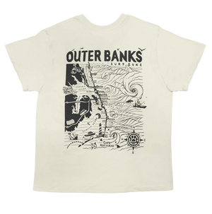 REAL Outer Banks Map Wmn's Classic Tee-Bone