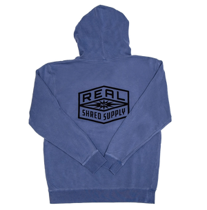 REAL Shred Supply Hooded Sweatshirt-Slate Blue