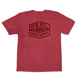 REAL Shred Supply Tee-Crimson