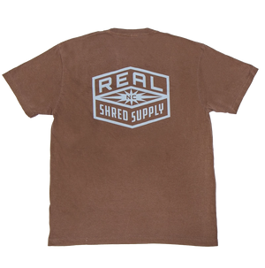 REAL Shred Supply Tee-Espresso