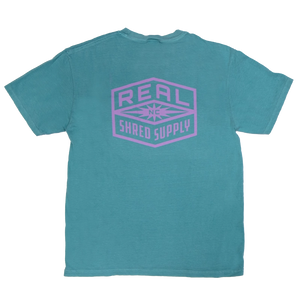 REAL Shred Supply Tee-Seafoam