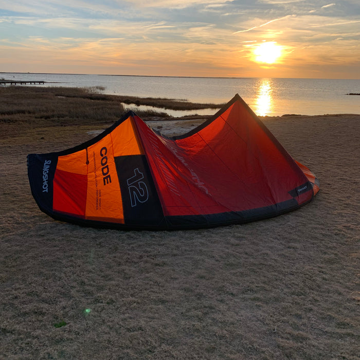 USED Slingshot Code V1 Kite-Orange-12m