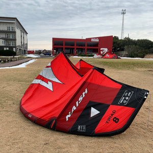 USED 2024 Naish Triad Kite-Red-8m