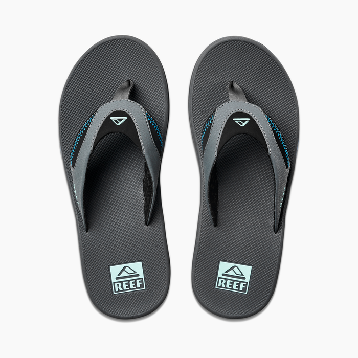 Reef Fanning Sandal-Gunmetal/Ocean