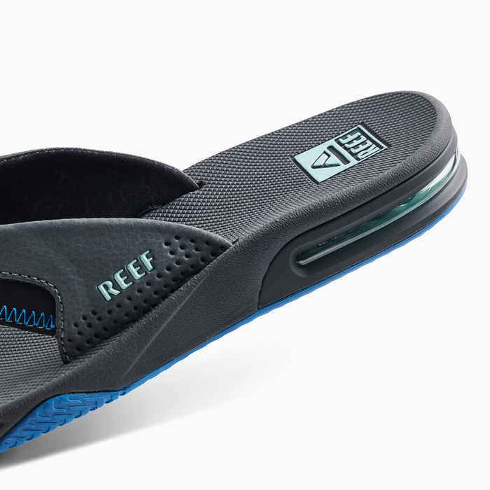 Reef Fanning Sandal-Gunmetal/Ocean