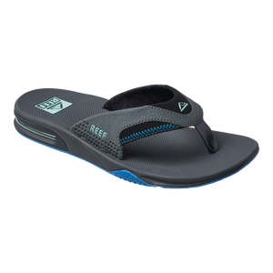 Reef Fanning Sandal-Gunmetal/Ocean