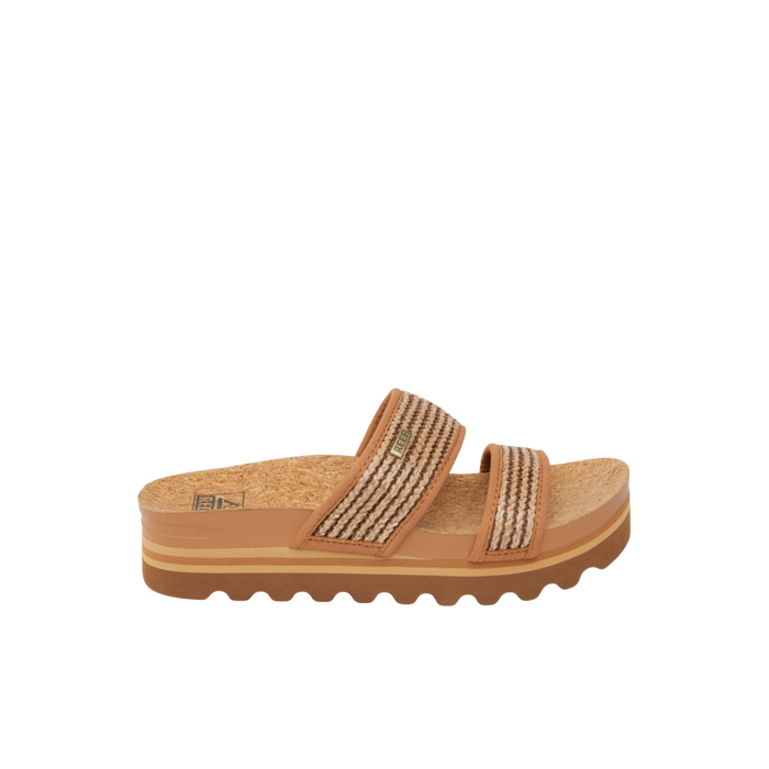 Reef Cushion Vista Hi Sandal-Chocolate Raffia