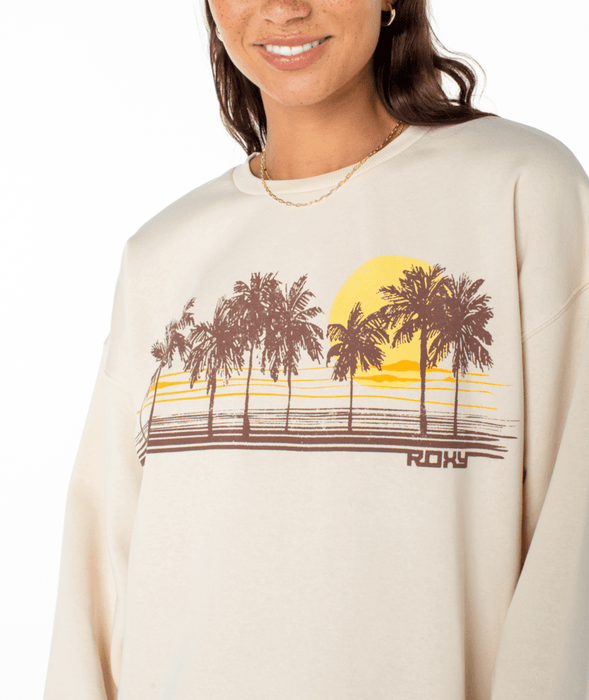 Roxy Morning Hike Sweatshirt-Parchment