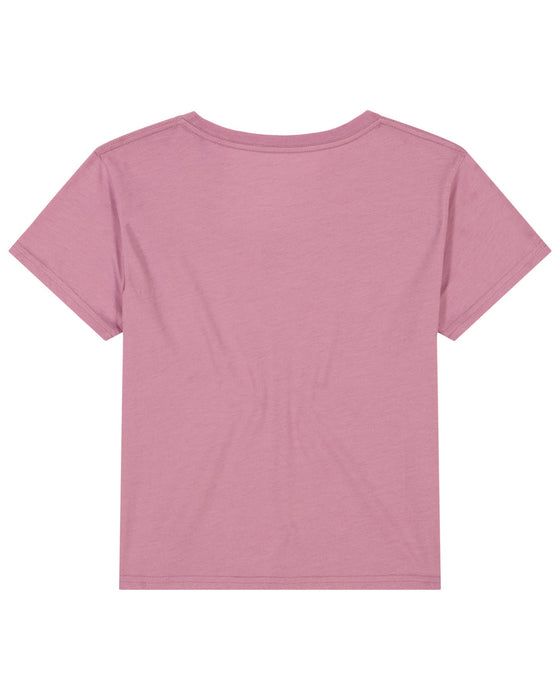 Roxy Girls Logo Tee-Mauve Orchid Heather