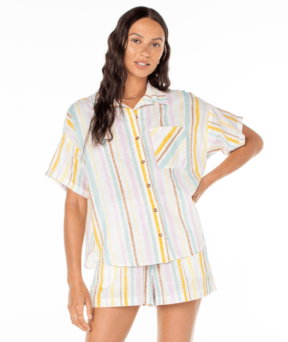 Roxy Beach Nostalgia Shirt-Egret