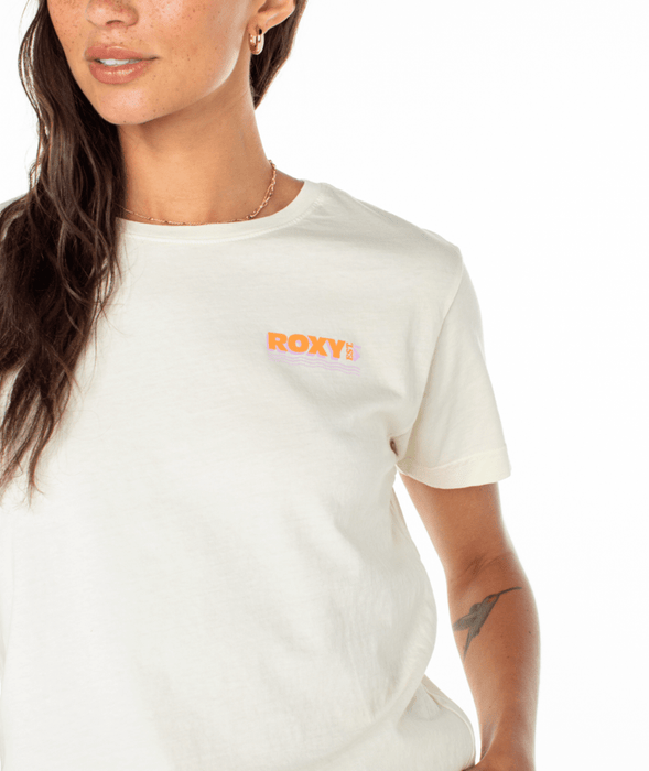 Roxy Aloha State Tee-Egret