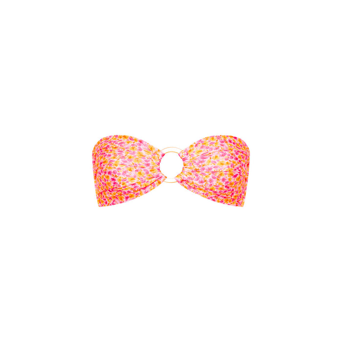 Kulani Kinis Strapless Bandeau Top-Sherbet Shimmer