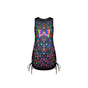 Kulani Kinis Summer Mesh Mini Dress-Midnight Drive