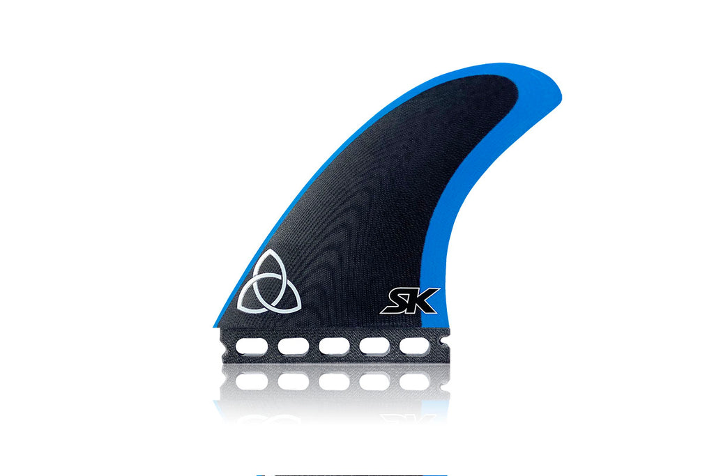 NVS Apex Series Stu Kenson Twinzer (S) Fin Set-Black/Blue