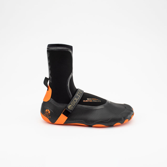 Solite Custom Pro 2.0 5mm Booties-Black/Orange