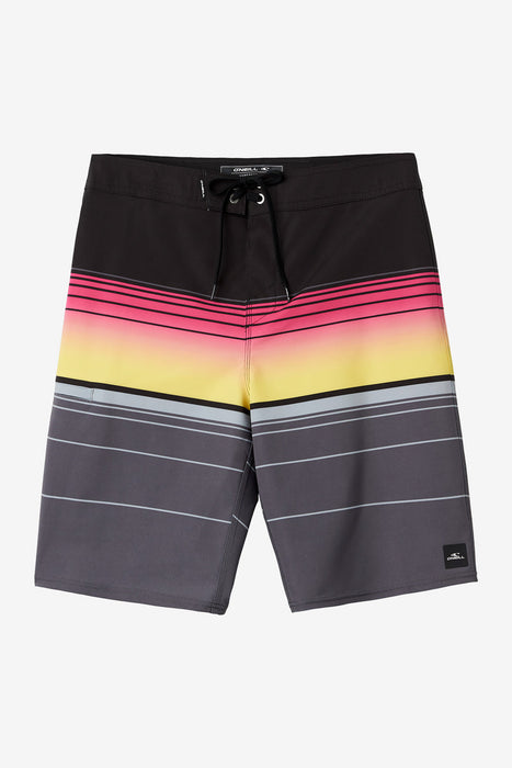 O'Neill Hyperfreak Heat Stripe 21 Boardshorts-Black