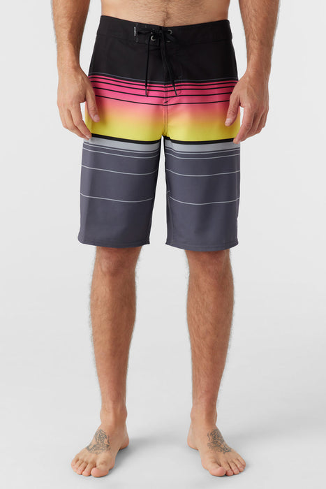 O'Neill Hyperfreak Heat Stripe 21 Boardshorts-Black