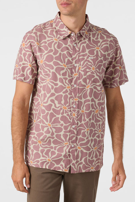 O'Neill OG Eco Print Standard S/S Shirt-Grape Shake