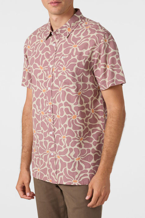 O'Neill OG Eco Print Standard S/S Shirt-Grape Shake