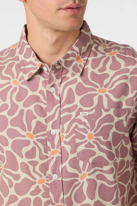 O'Neill OG Eco Print Standard S/S Shirt-Grape Shake