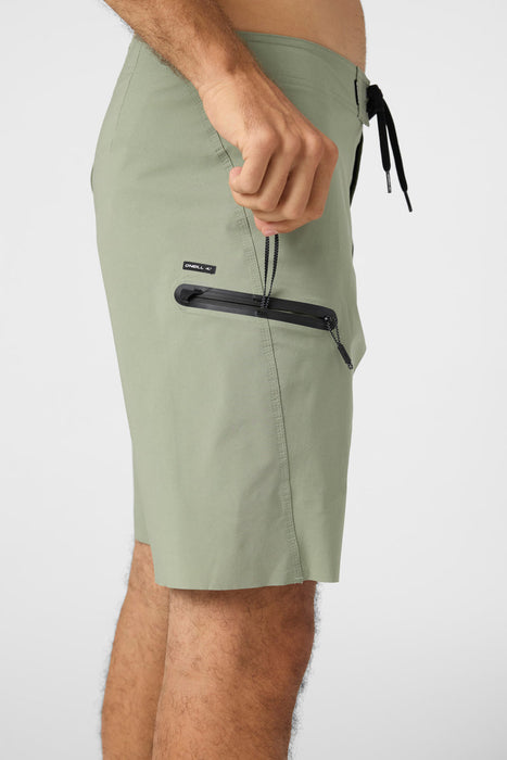 O'Neill Hyperfreak Tech Solid 19 Boardshorts-Sage