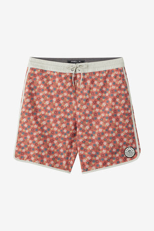 O'Neill Cruzer Scallop 18 Boardshorts-Ginger Spice