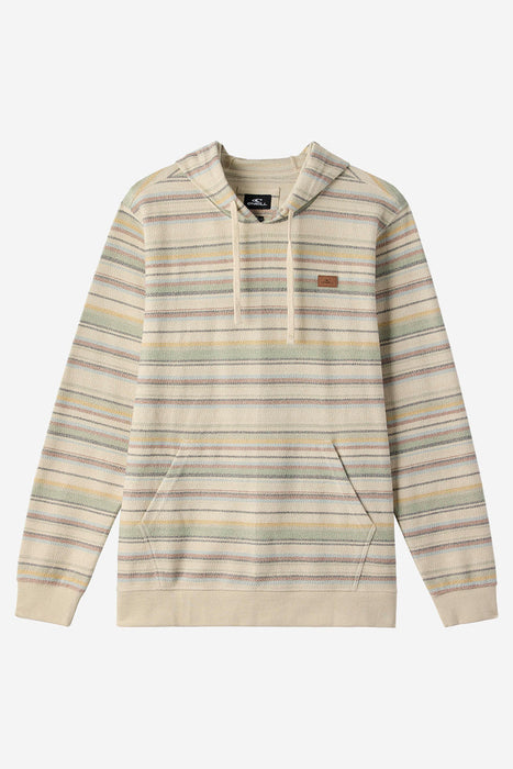 O'Neill Bavaro Stripe Pullover Sweatshirt-Lt Khaki