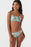 O'Neill Girls Janis Floral Square Neck Top Bikini-Multi