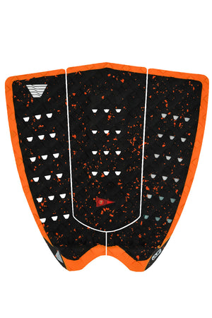 VEIA JJF Round Tail Pro Traction Pad-Space/Hi Vis Orange