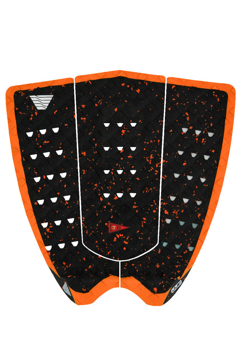 VEIA JJF Round Tail Pro Traction Pad-Space/Hi Vis Orange