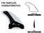 Firewire Velox  Tri/Quad Fin Set-White/Charcoal-Medium