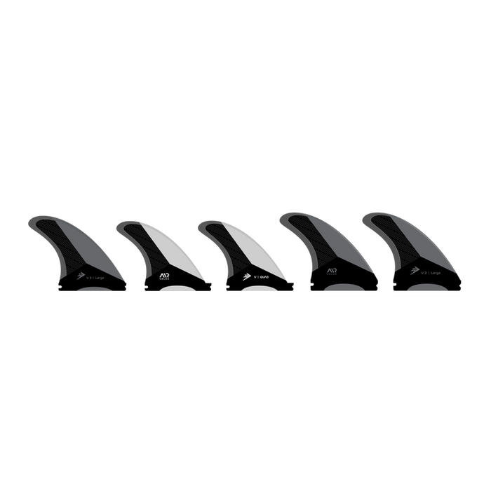 Firewire Velox  Tri/Quad Fin Set-White/Charcoal-Large