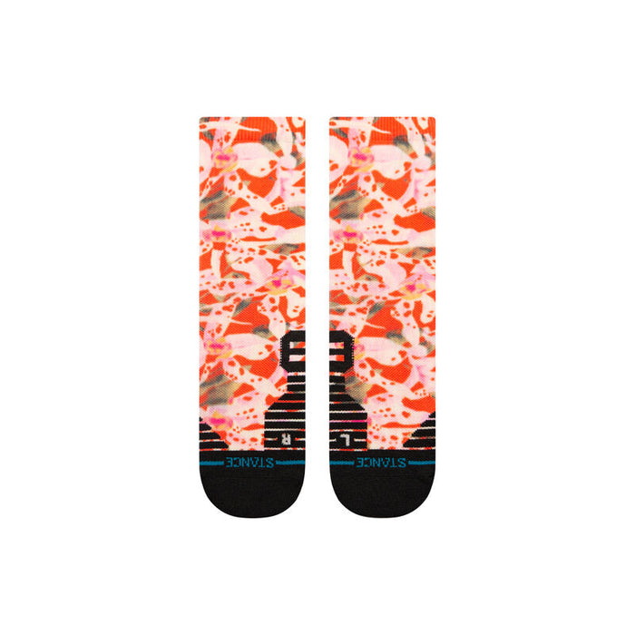 Stance Encyclia Mid Tab Socks-Red