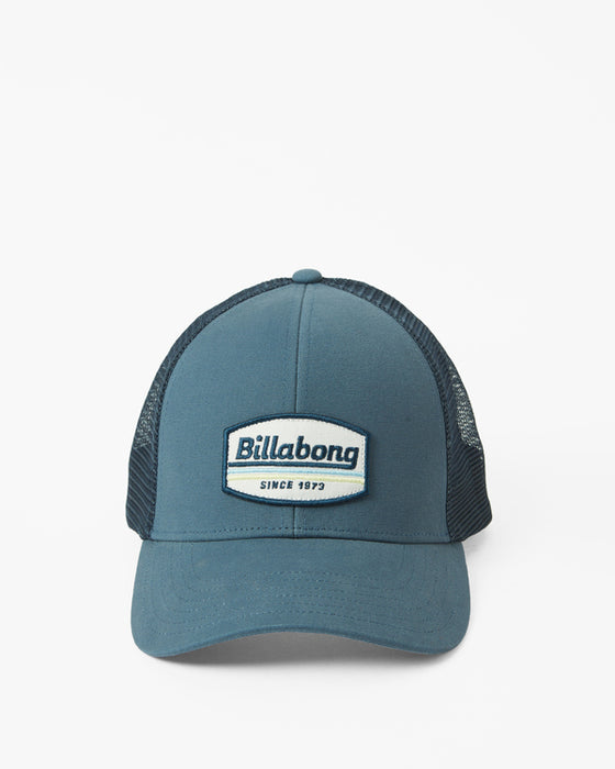 Billabong Boy\'s Walled Trucker Hat-Washed Blue REAL Watersports —