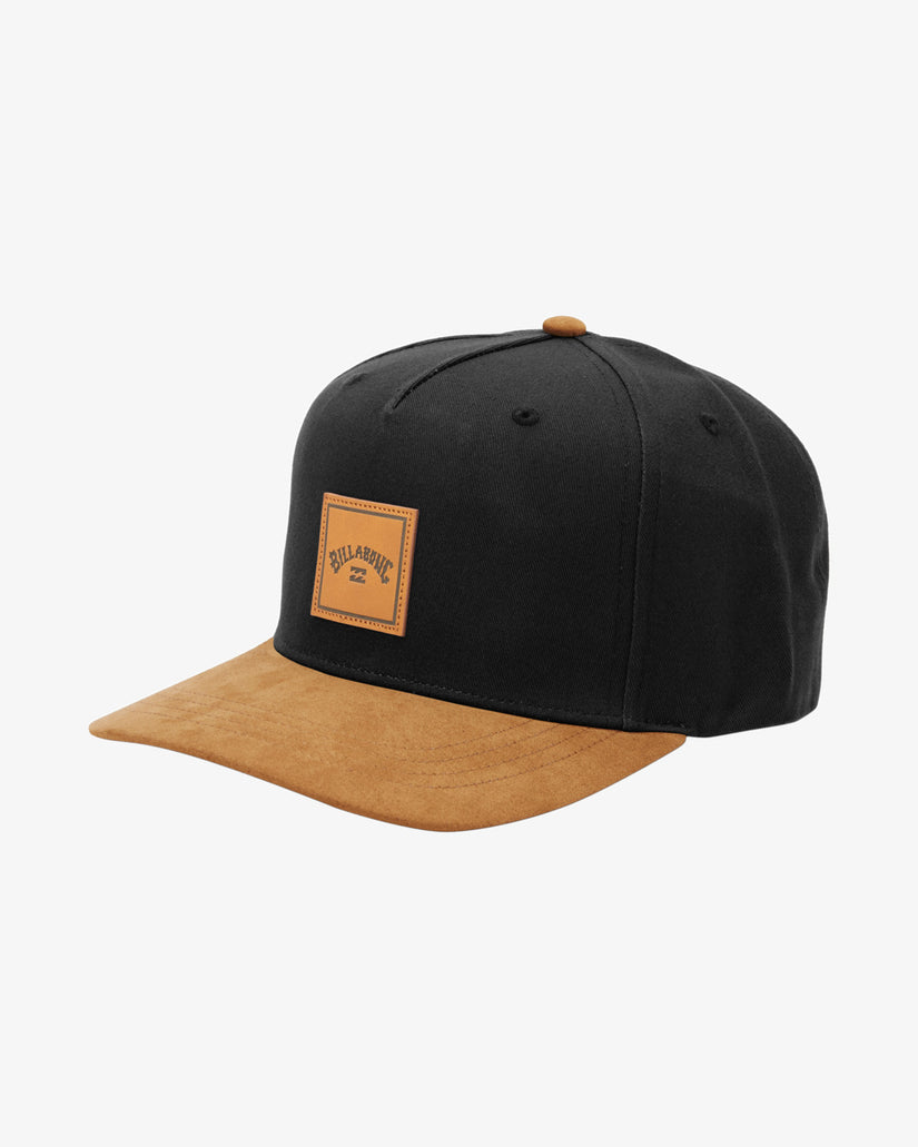 Billabong Stacked Snapback Hat-Black/Tan