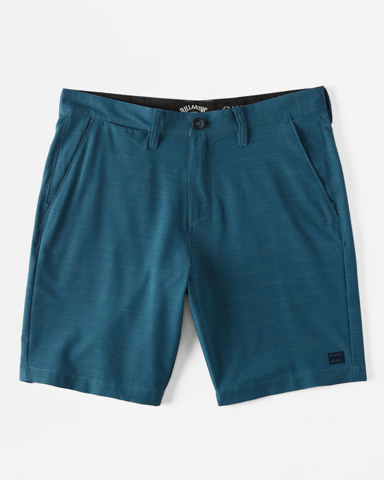 Billabong Crossfire Slub Mid Shorts-Ocean