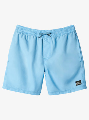 Quiksilver Youth Everyday Solid Volley 14 Boardshorts-Alaskan Blue