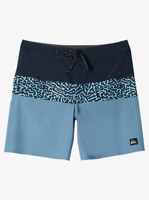 Quiksilver Surfsilk Panel 20 Boardshorts-Pacific Tribe Dark Navy