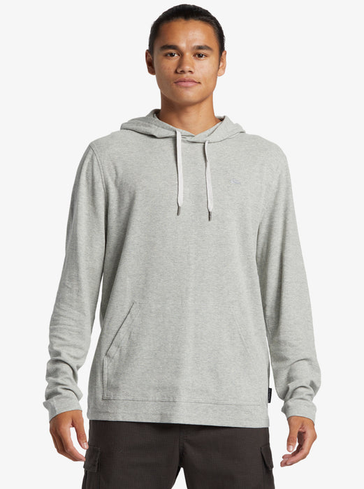 Quiksilver Drills Hooded Thermal L S Shirt Grey Heather REAL Watersports