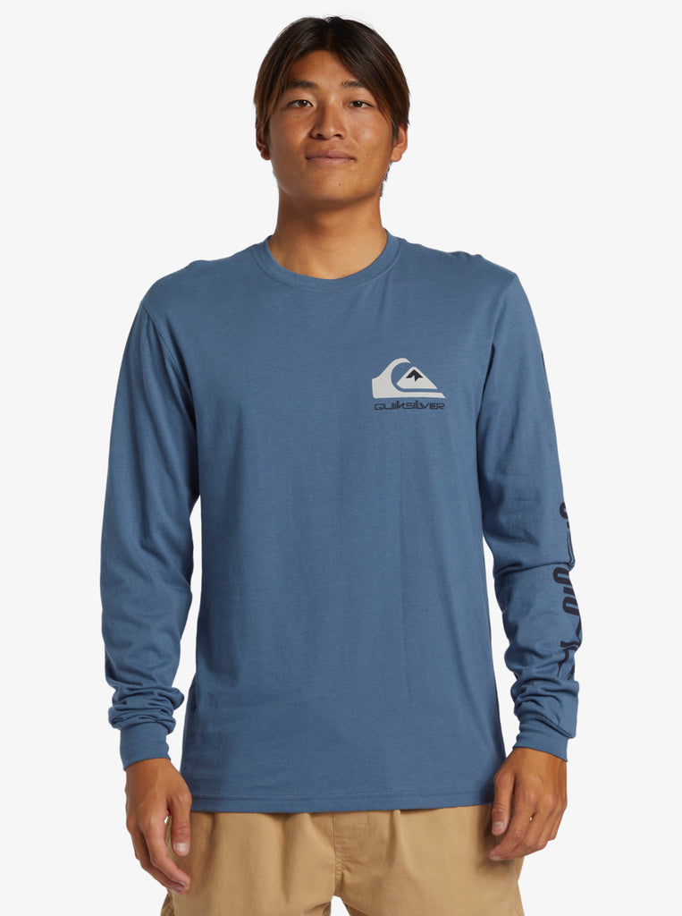 Quiksilver Omni Logo L/S Tee-Bering Sea — REAL Watersports