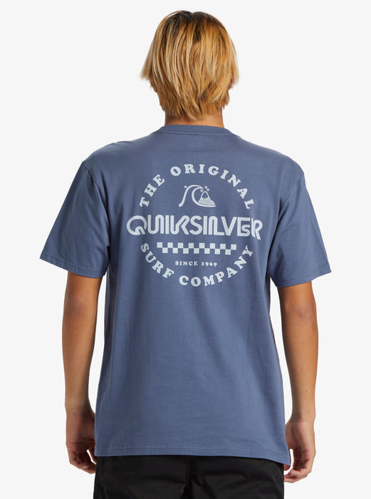 Quiksilver Omni Checked Tee-Vintage Indigo