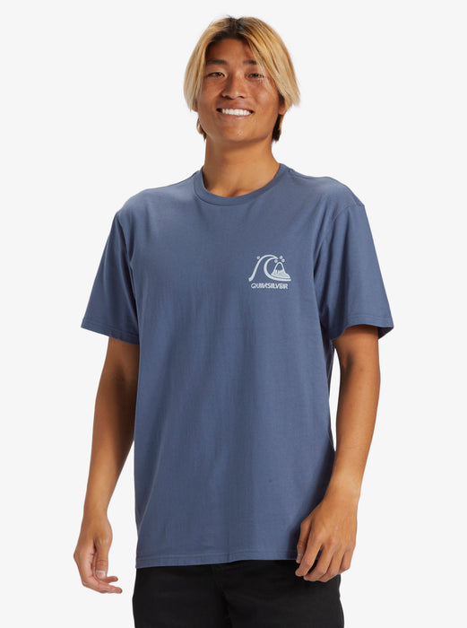 Quiksilver Omni Checked Tee-Vintage Indigo