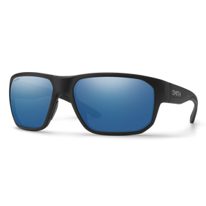 Smith Arvo Sunglasses-Matte Black/ChromaPop Polar Blue Mirror