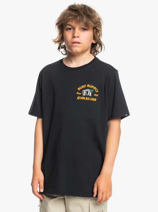 Quiksilver Youth Surf Shacky Tee-Black