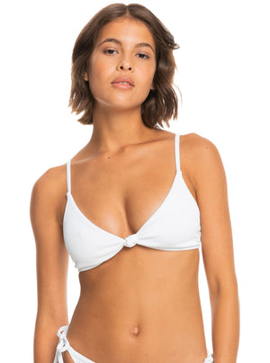 Roxy Rib Roxy Love The Surf Knot Top-Bright White