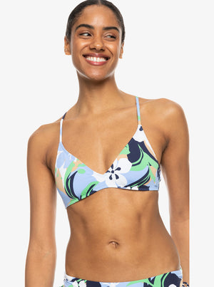 Roxy Women's SD Beach Classics Athletic Bikini Top – Wind Rose
